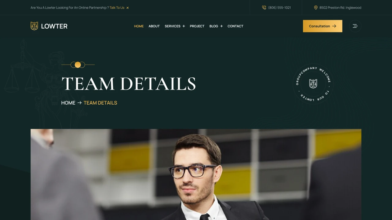 Lowter - Lawyer, Attorney & Law Firm Figma Template