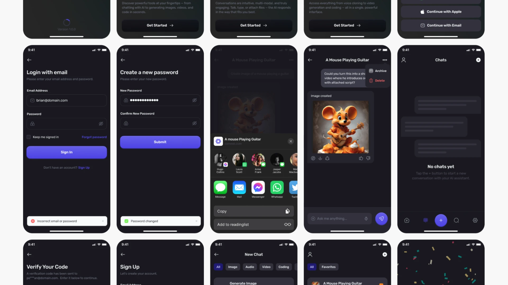 ConvoAI - AI Chatbot Mobile UI Kit