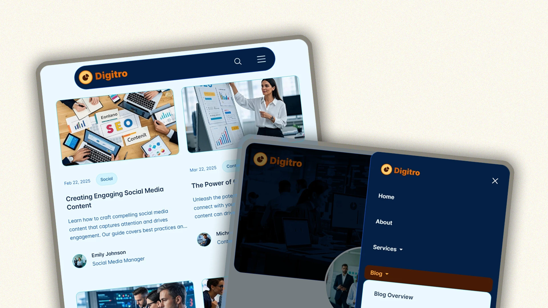 Digitro - Cutting-Edge Digital Marketing Agency HTML Website Template