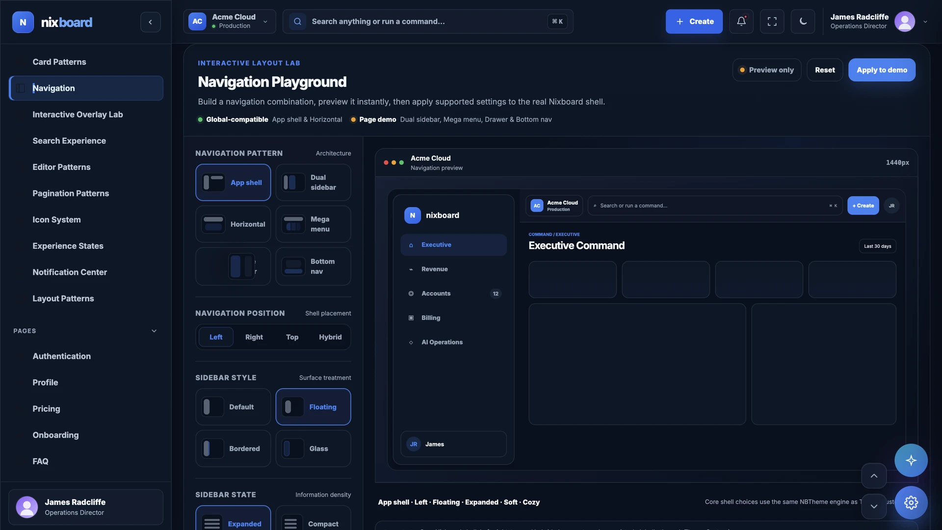 Nixboard - SaaS Operations & Revenue Intelligence Admin Dashboard