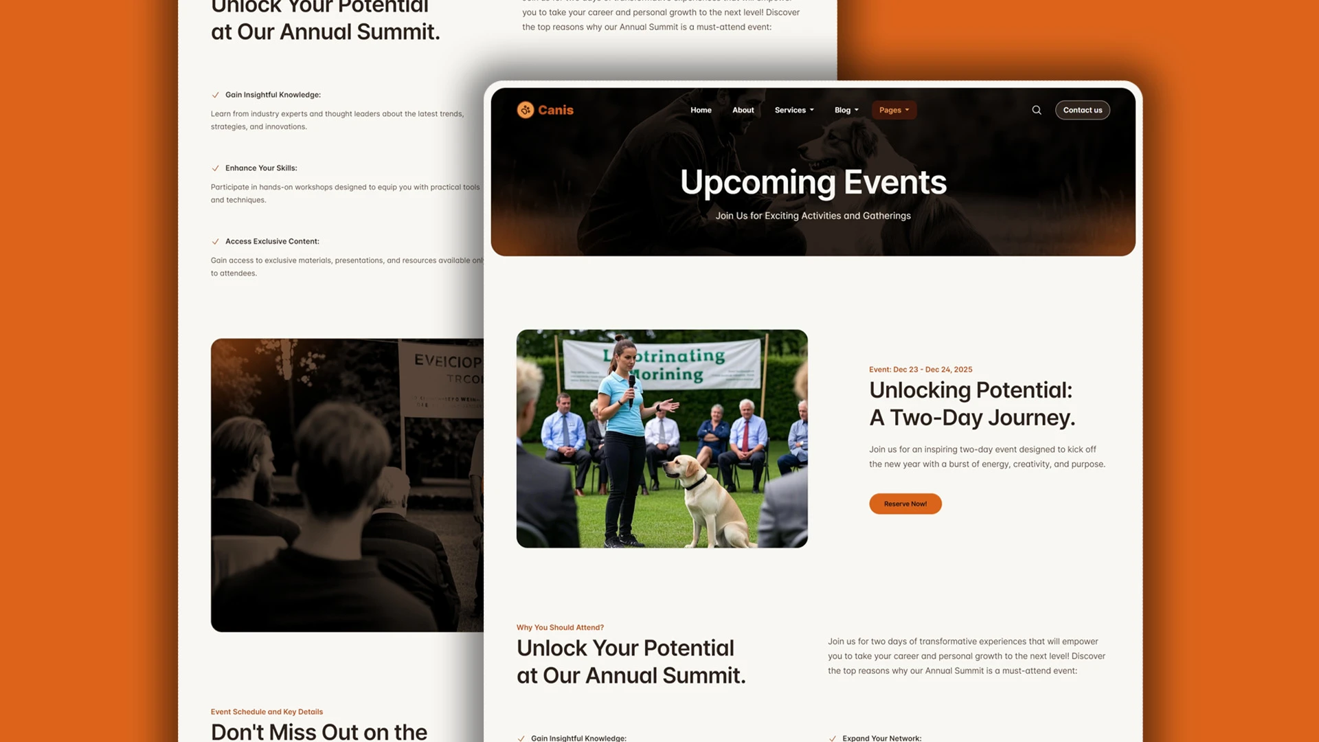 Canis - Professional Dog Training Services HTML Website Template
