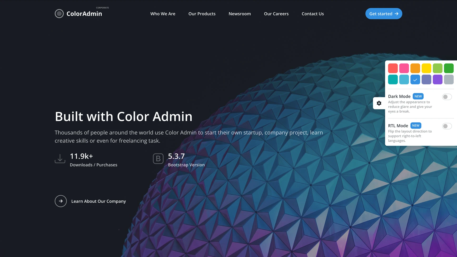 Color Admin - Ultimate Admin & Frontend Kit