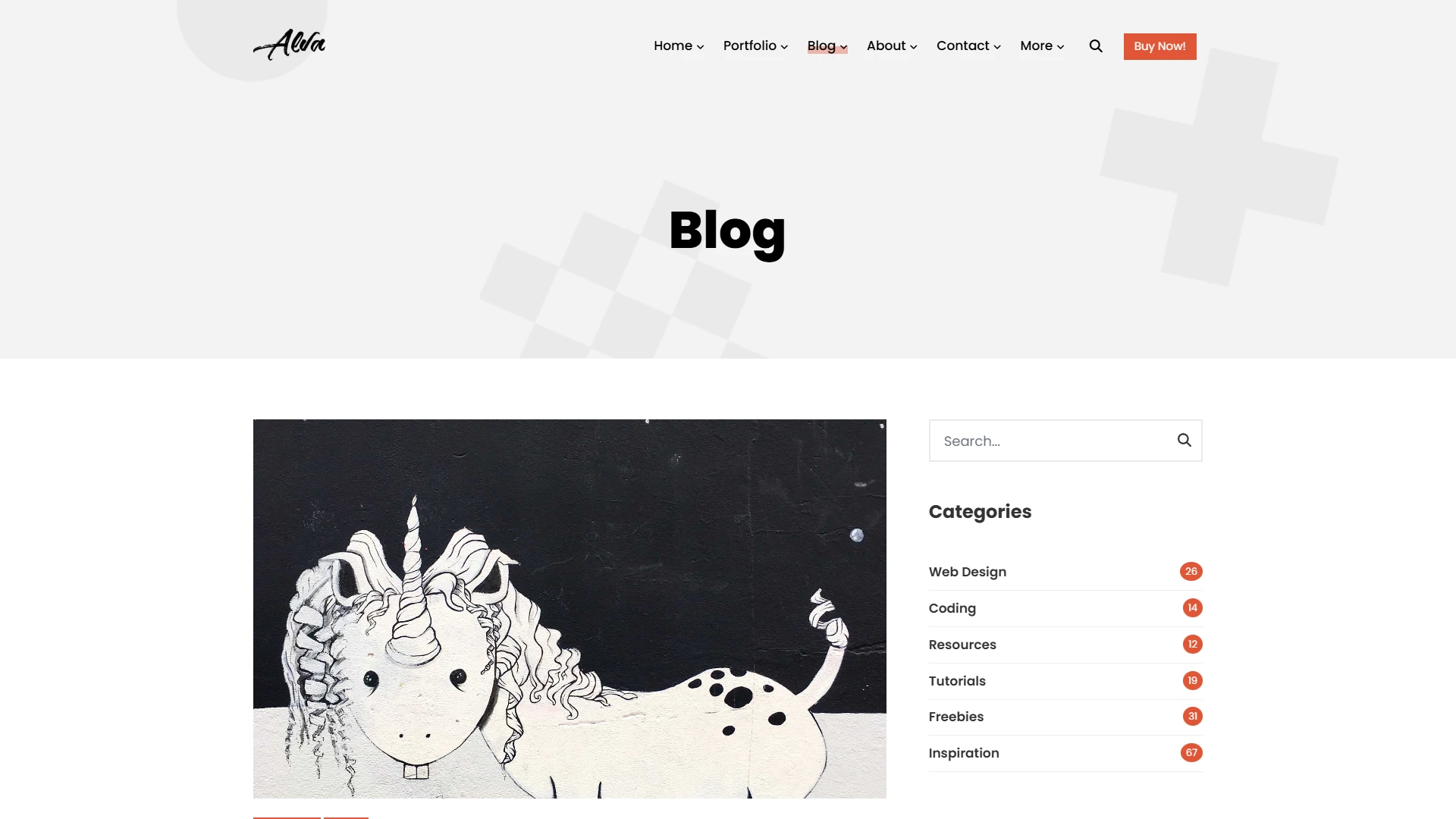 Alva - Creative Portfolio Showcase HTML Website Template