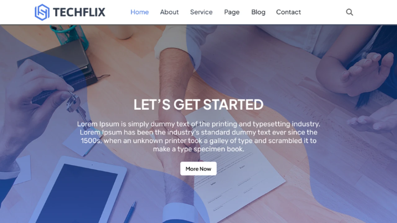 TechFlix - Figma Template for Businesses and Startups UI Kit