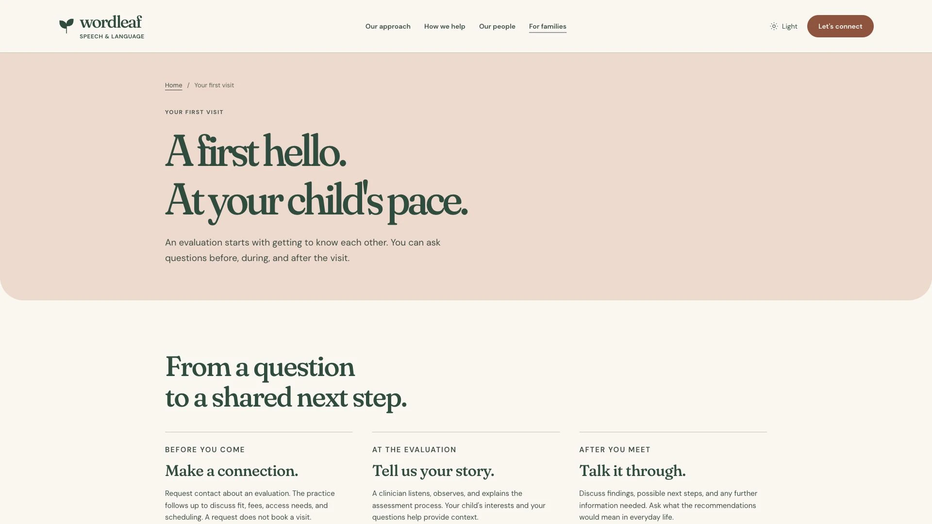 Wordleaf - Pediatric Speech Therapy HTML Website Template