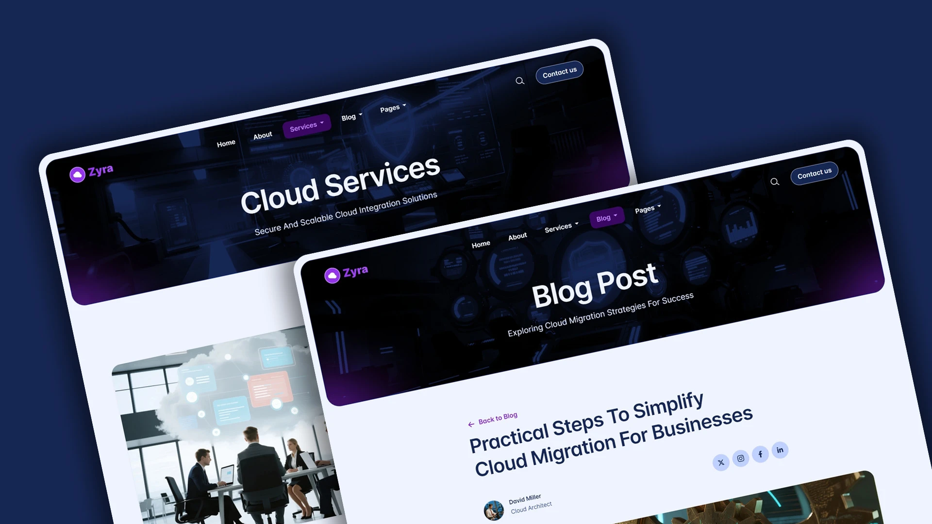 Zyra - Multipurpose IT Solutions & Business Services HTML Website Template