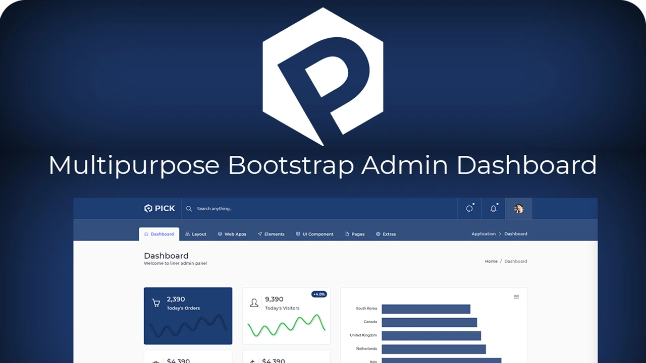 Pick - Multipurpose React Admin Template