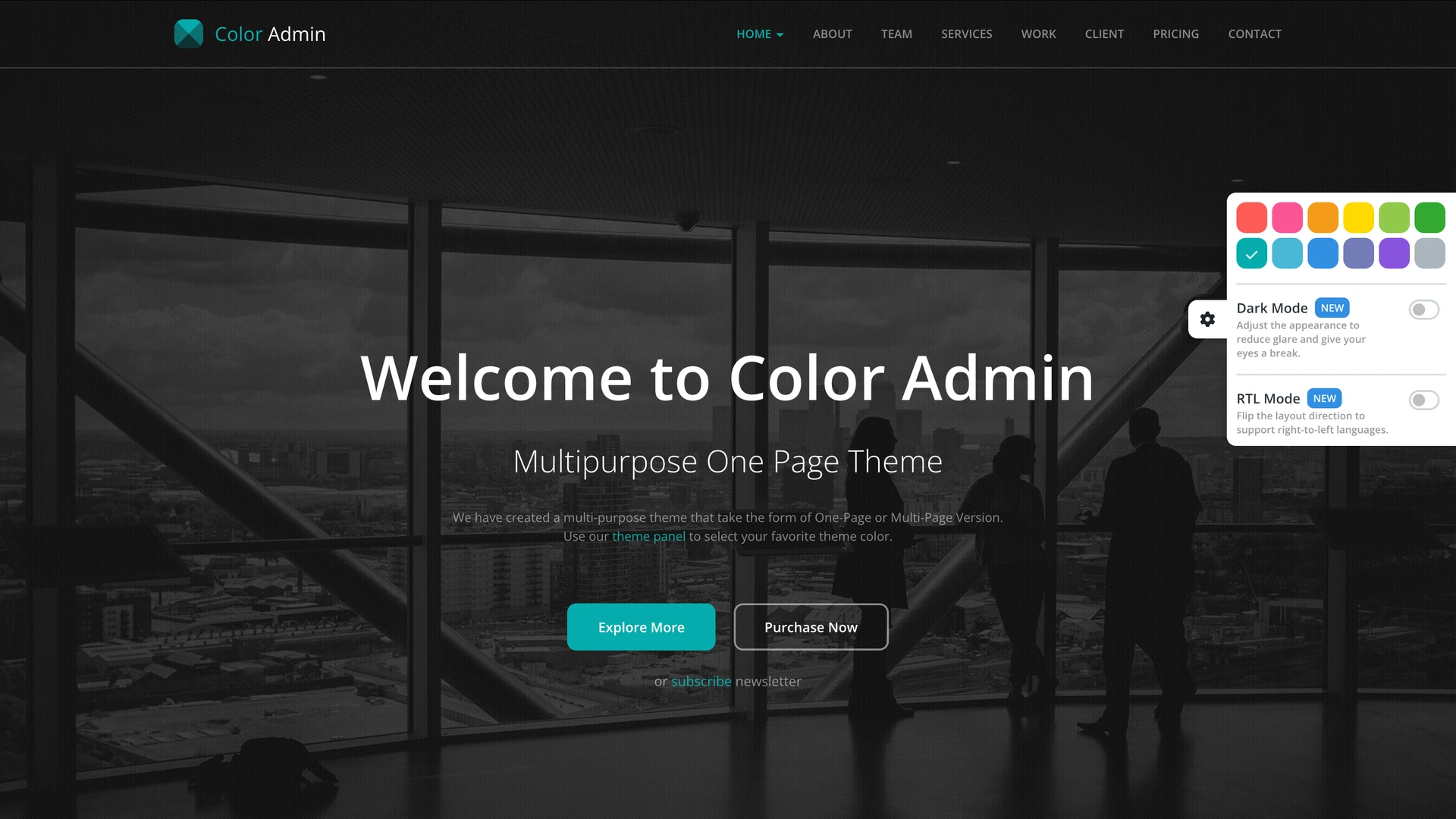 Color Admin - Ultimate Admin & Frontend Kit