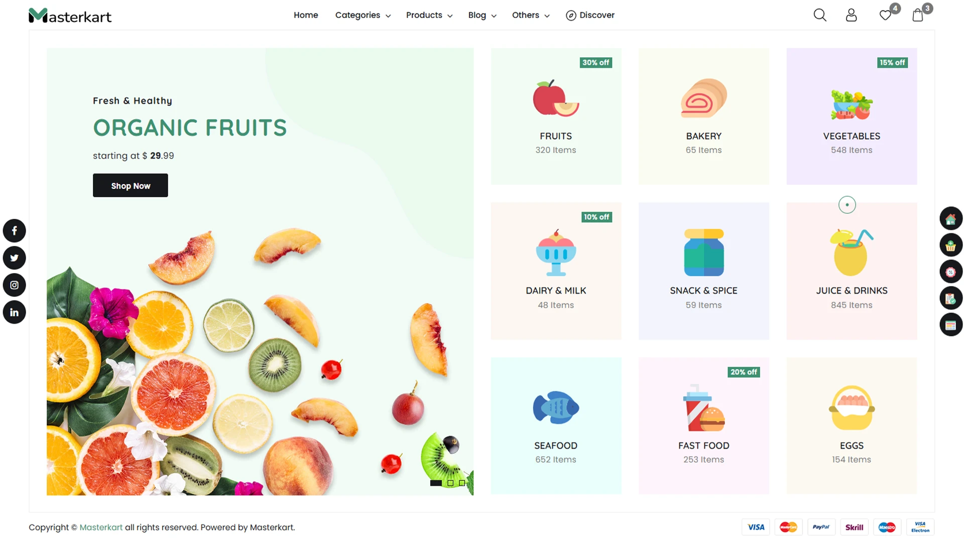 Masterkart - eCommerce Bootstrap + Tailwind CSS Template