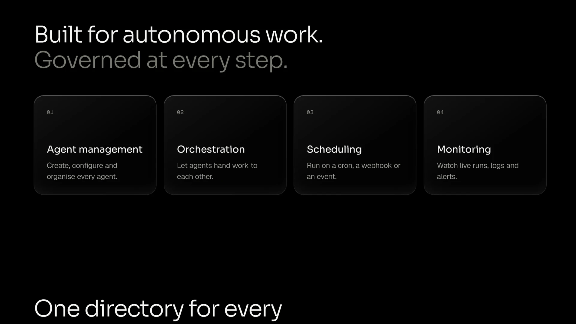 Synqora - AI Agent Management SaaS Landing Page Template (Screenshot 2 of 4)