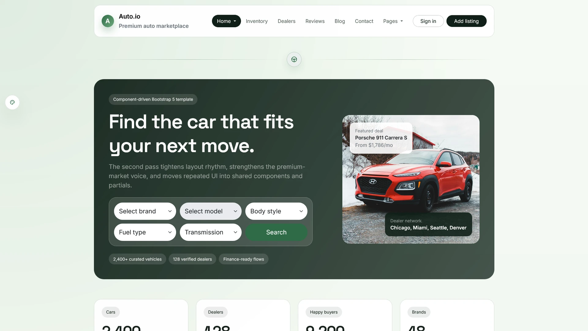 AutoIO - Cars Listings & Directory Template