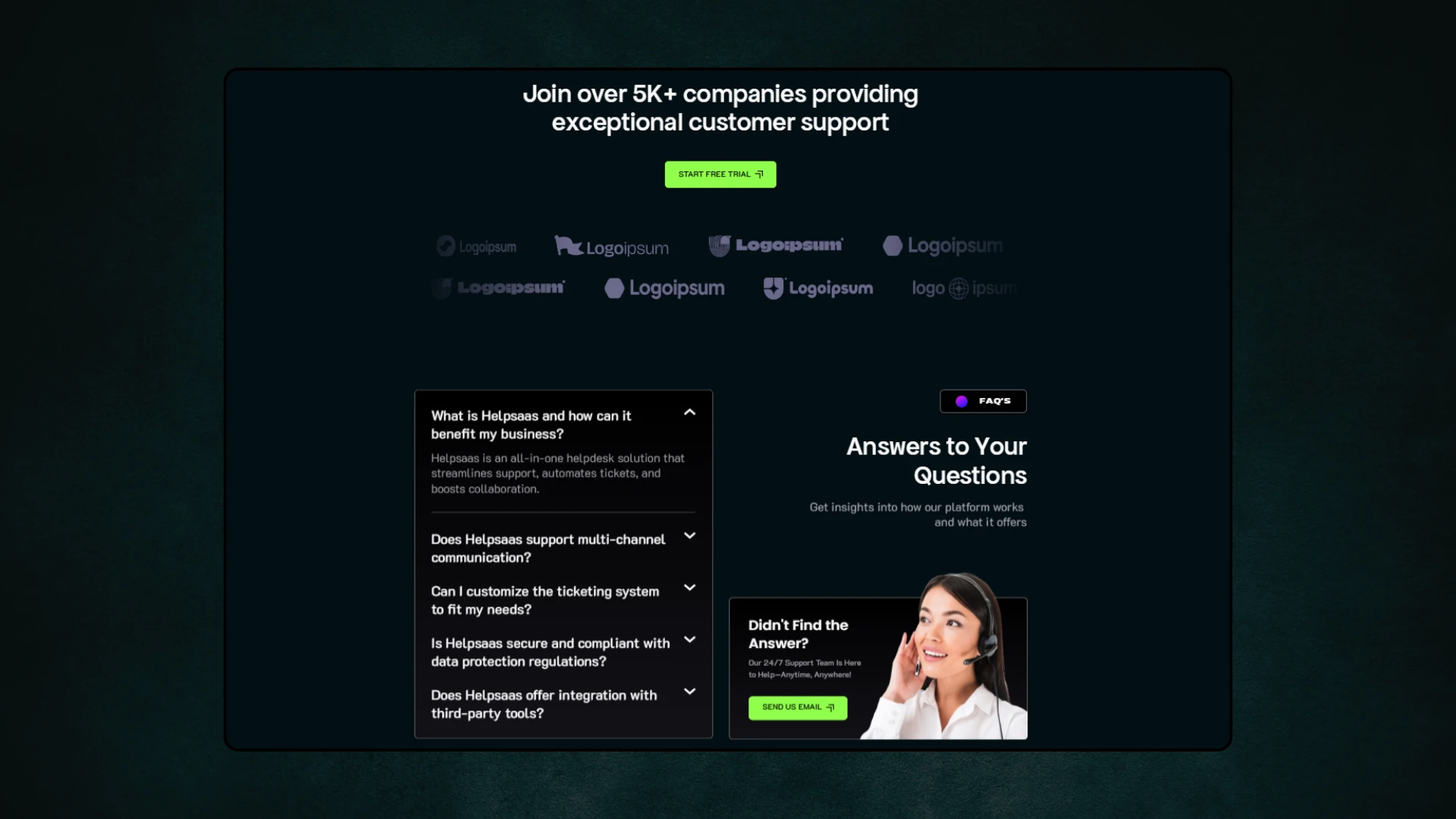 HelpSaas - Multipurpose SaaS Framer Template