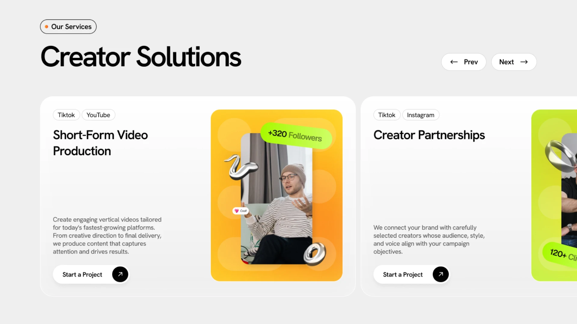 Relab - Next.js 16 Influencer Marketing and Short-Form Video Agency Template