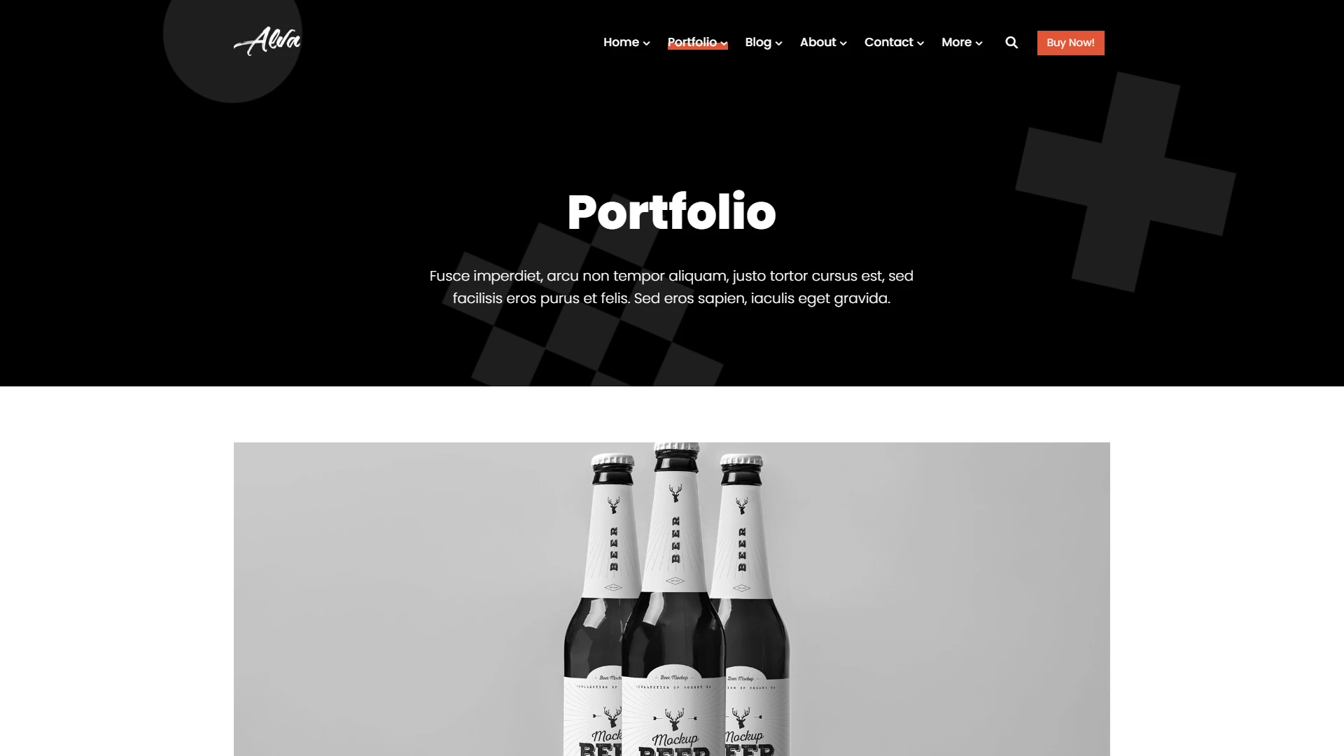 Alva - Creative Portfolio Showcase HTML Website Template