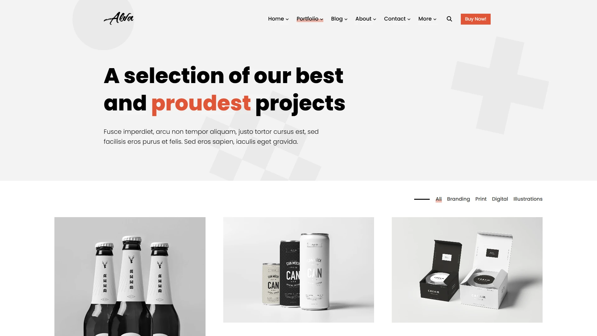 Alva - Creative Portfolio Showcase HTML Website Template