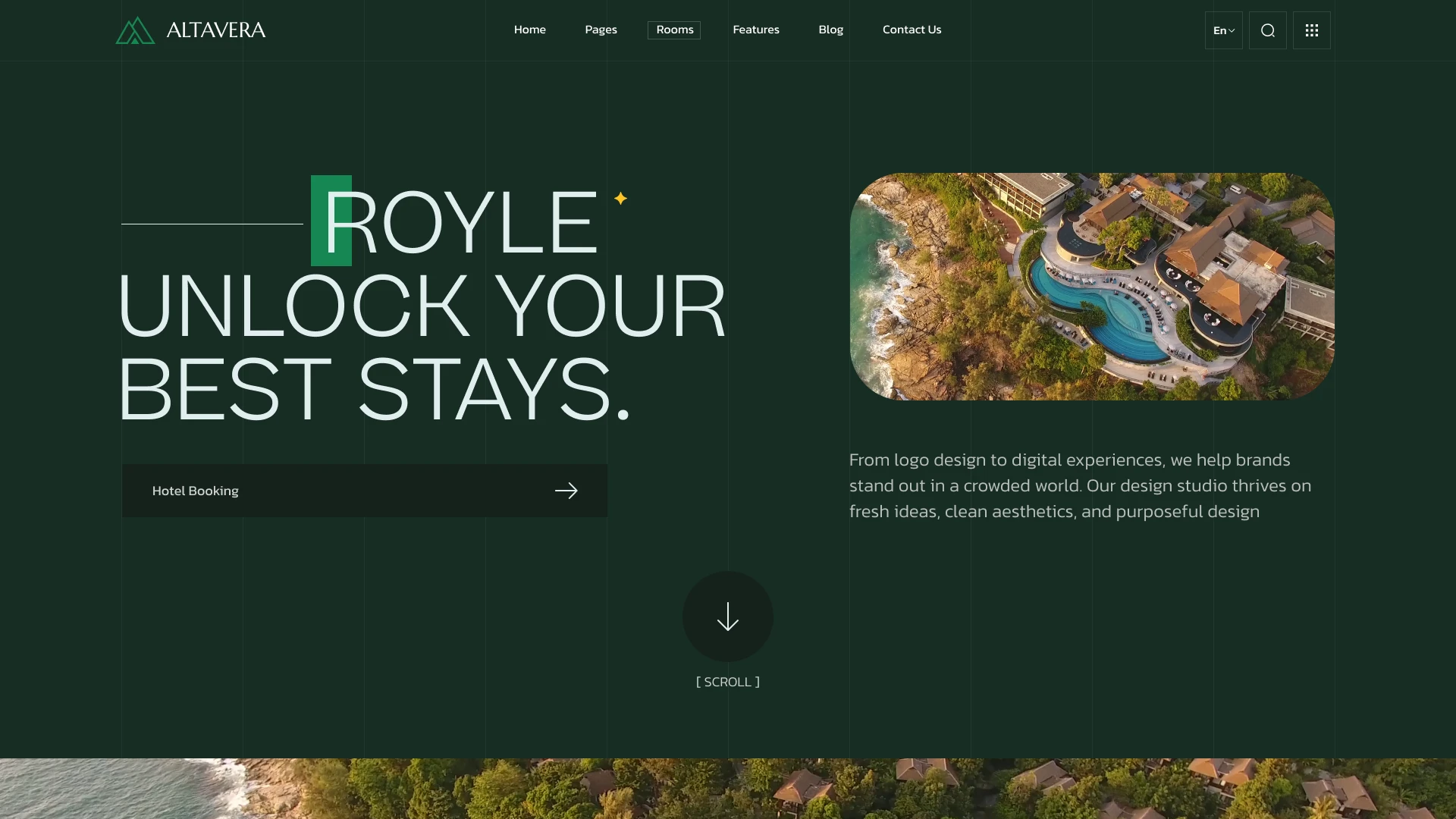 Altavera - Mountain Hotel & Lodge Figma Template (Screenshot 1 of 1)