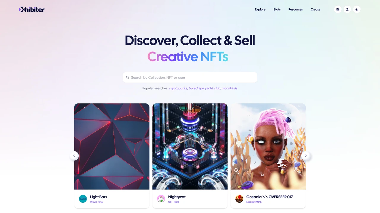 Xhibiter - Web3 Crypto NFT Marketplace Figma Template