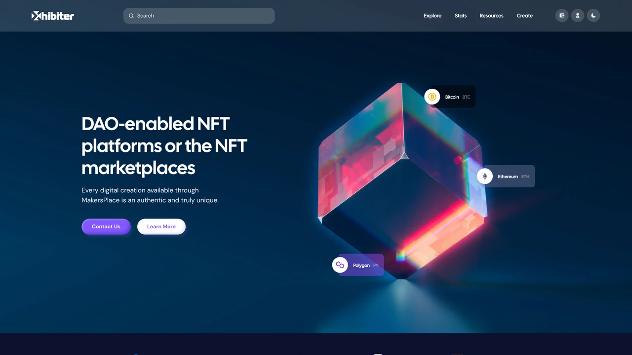 Xhibiter - Web3 Crypto NFT Marketplace Figma Template