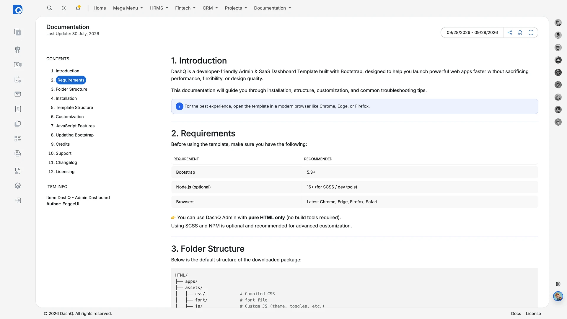 DashQ - Multipurpose Bootstrap HTML Admin Dashboard Template