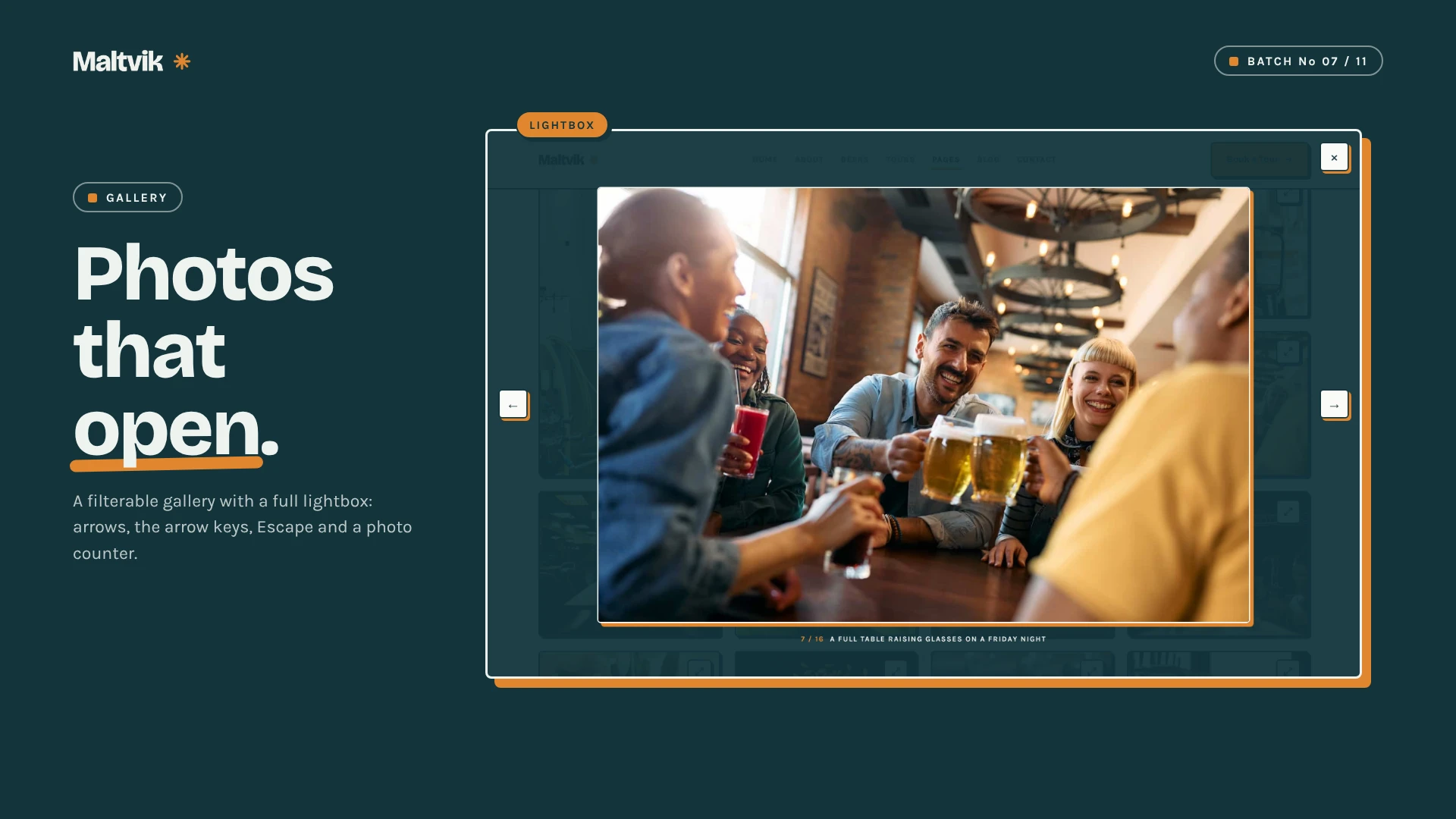 Maltvik - Craft Beer & Brewery HTML Template (Screenshot 6 of 10)