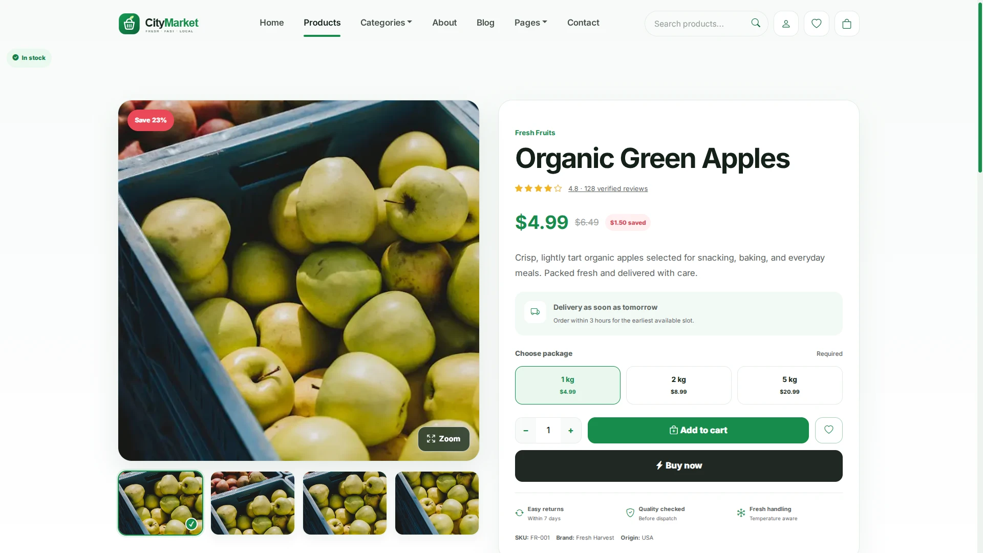 CityMarket - eCommerce HTML Template with Admin Dashboard & RTL