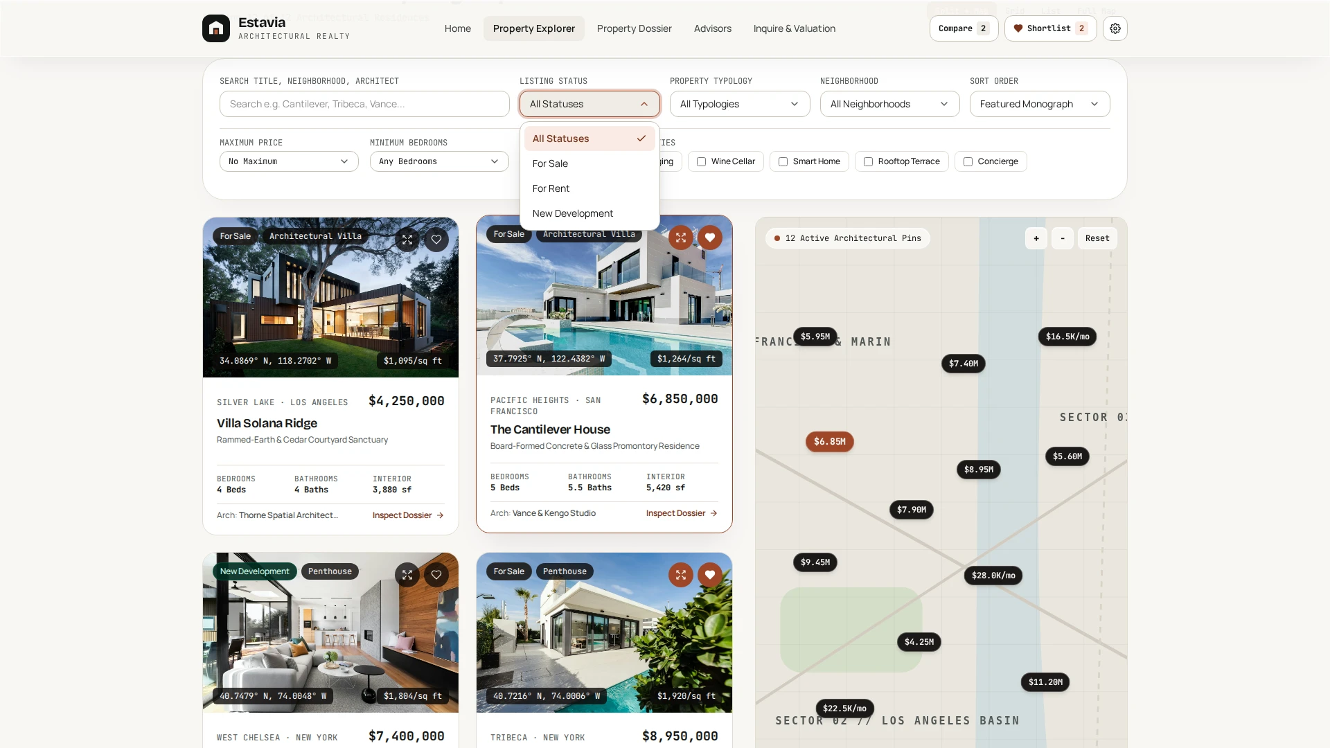Estavia - Real Estate & Property Explorer HTML Template