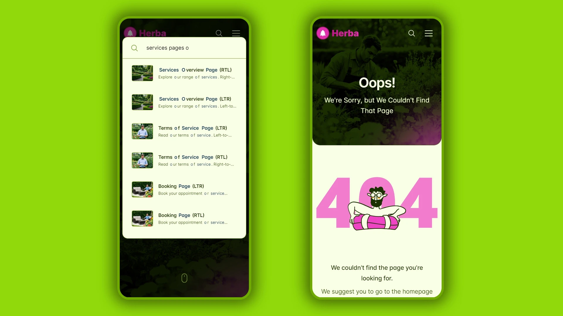 Herba - Innovative Landscaping and Green Spaces HTML Website Template