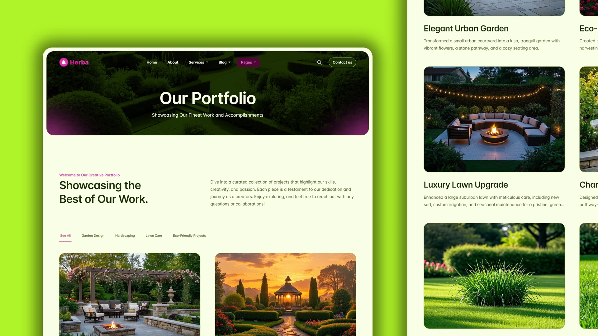 Herba - Innovative Landscaping and Green Spaces HTML Website Template