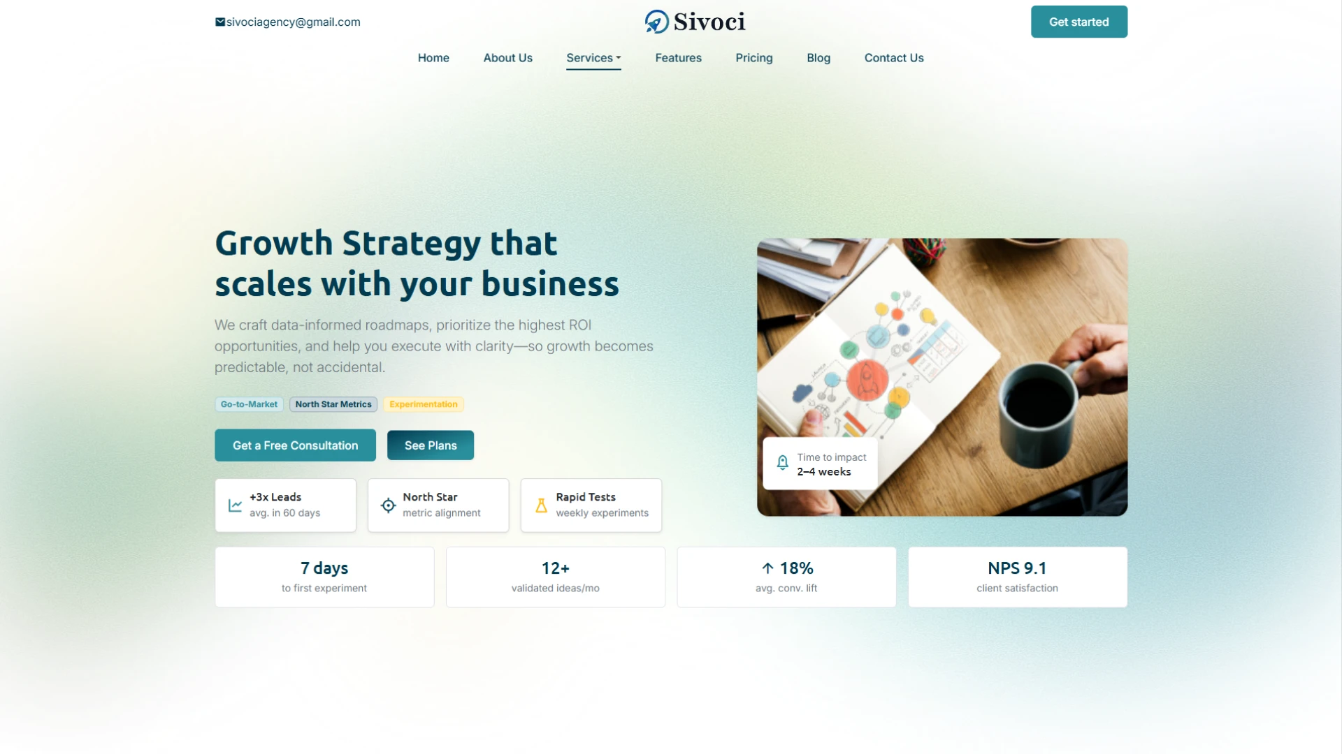 Sivoci - Business Website Template Modern Corporate Company Design