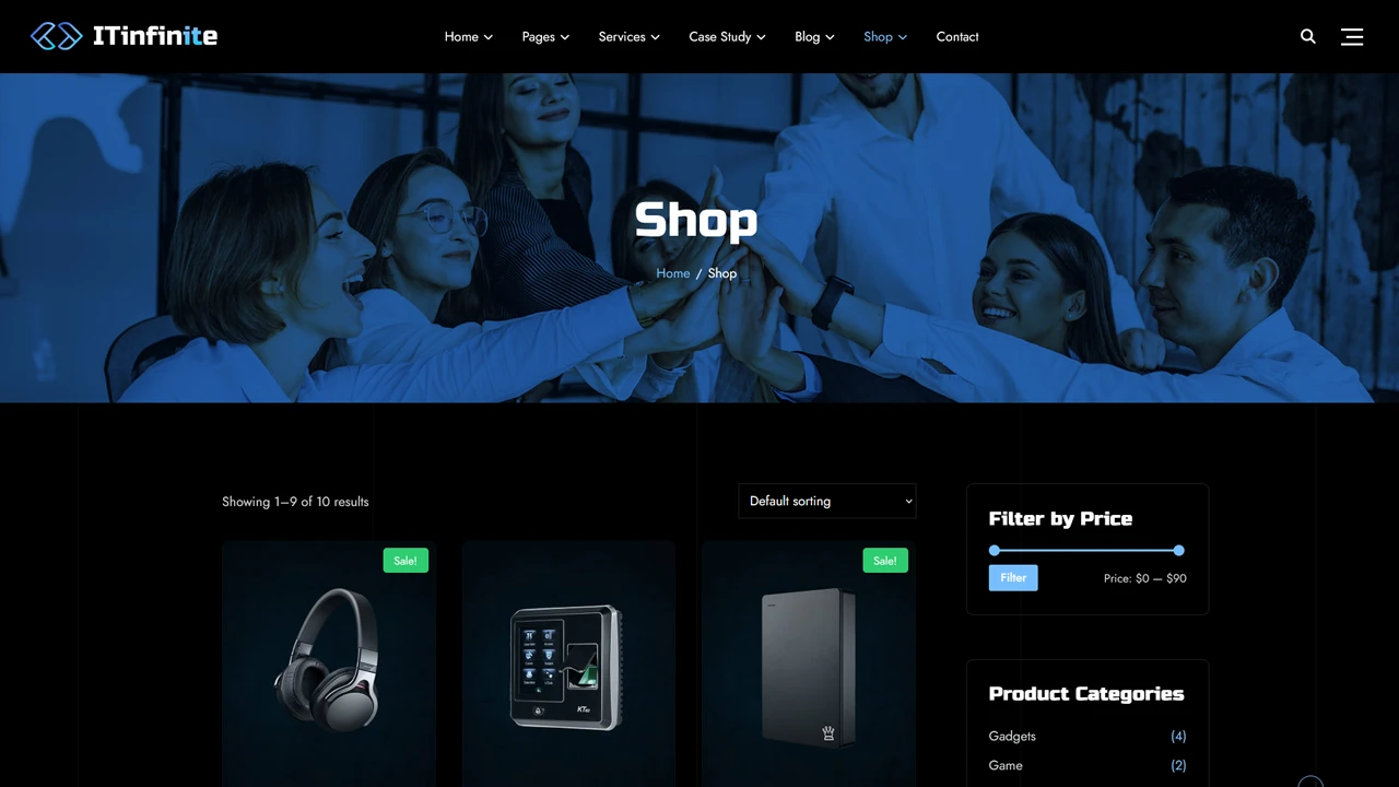 IT Infinite - IT Solutions and Services Elementor WordPress Theme
