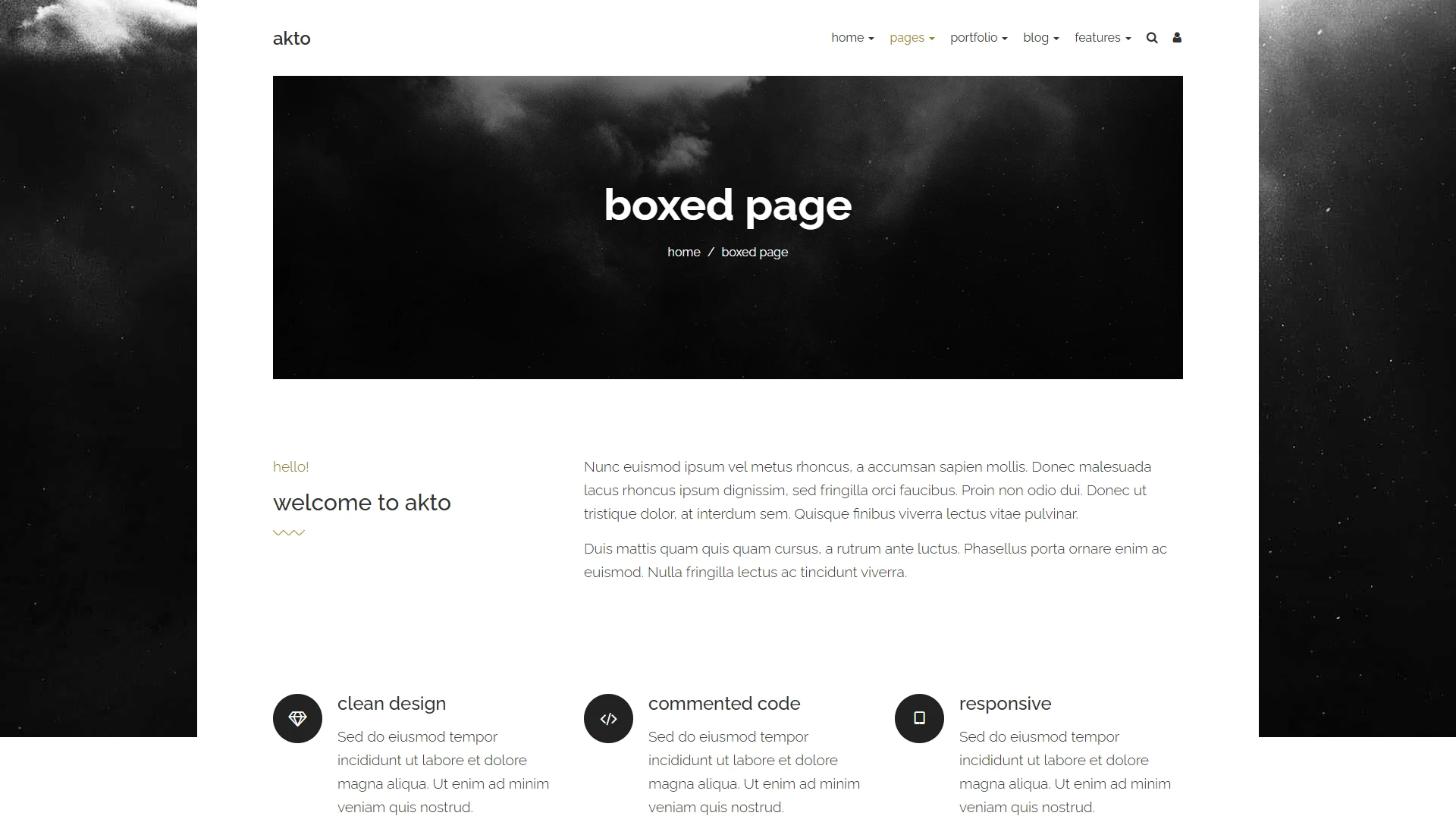 Akto - Multipurpose HTML Website Template