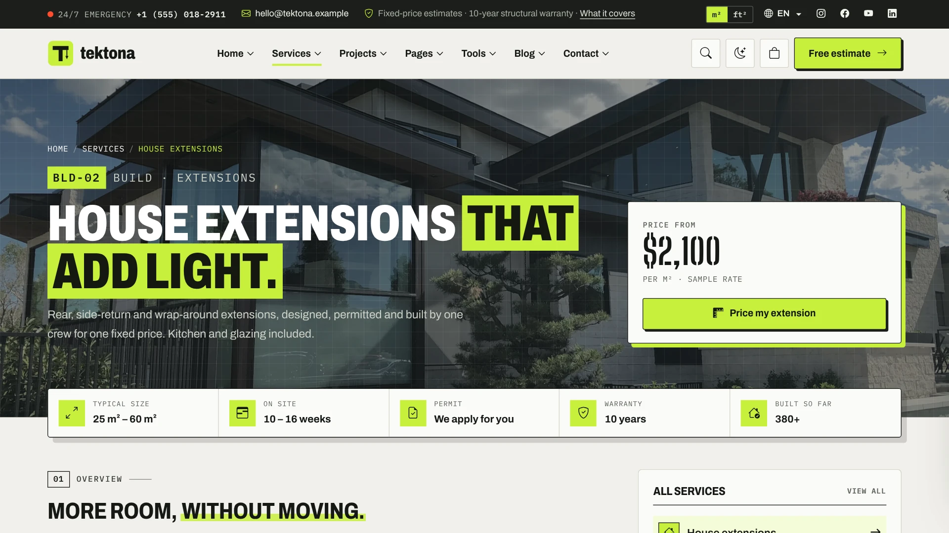 Tektona - Construction & Renovation HTML Template