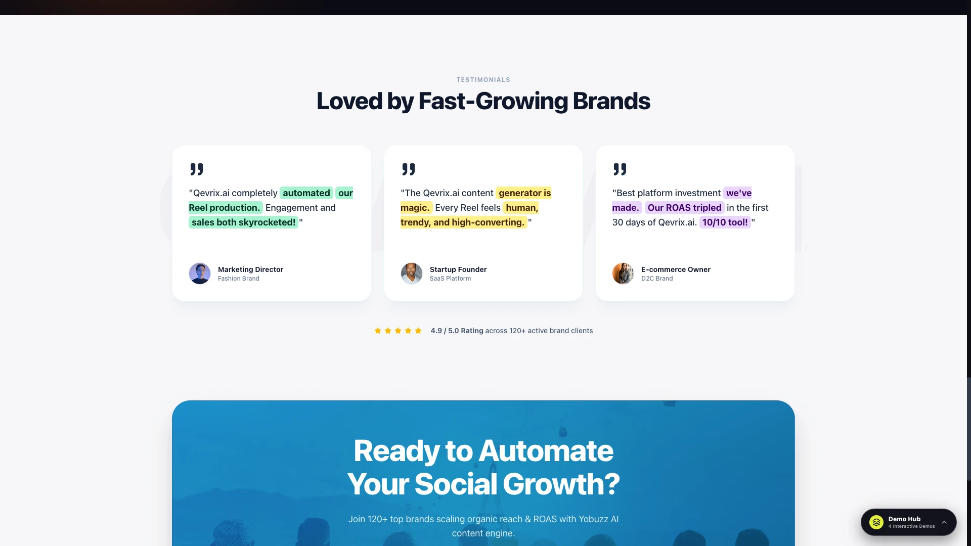 Qevrix - Next.js AI SaaS, Enterprise & Portfolio Landing Page Collection