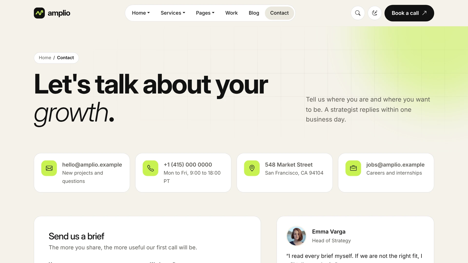 Amplio - Digital Marketing Agency HTML Template