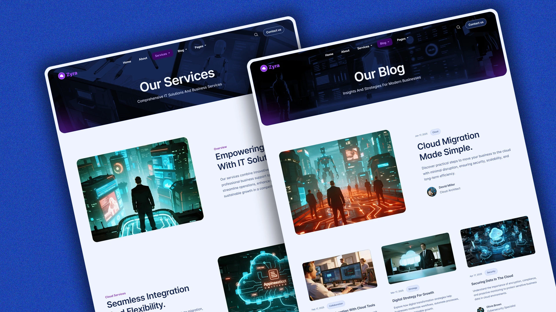 Zyra - Multipurpose IT Solutions & Business Services HTML Website Template