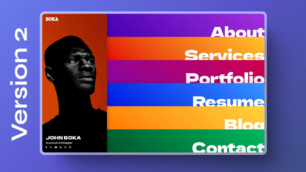 Boka - Personal Portfolio HTML Template