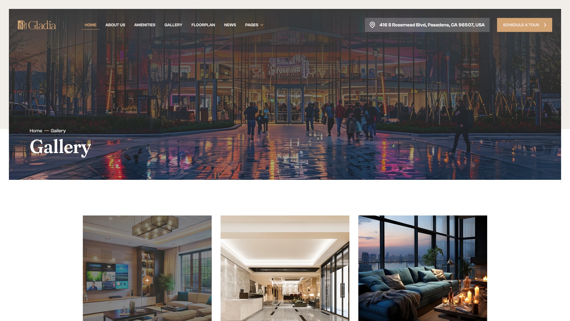 Gladia - Single Property Figma Template