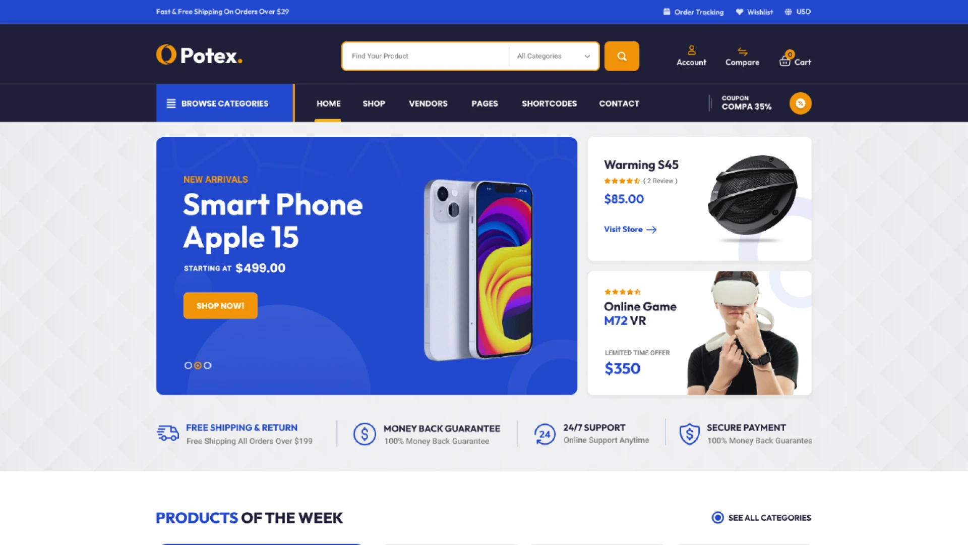 Potex - Multivendor Marketplace HTML Template