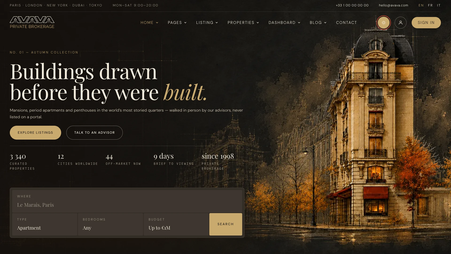 Avava Homes - HTML Real Estate Website Template