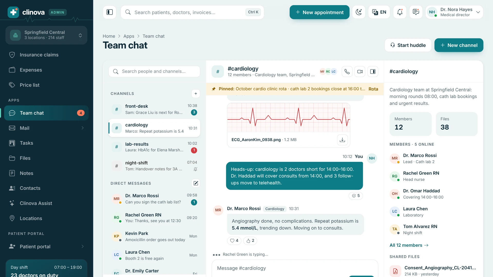 Clinova Admin - Clinic & Hospital Admin Dashboard Template (Screenshot 17 of 20)