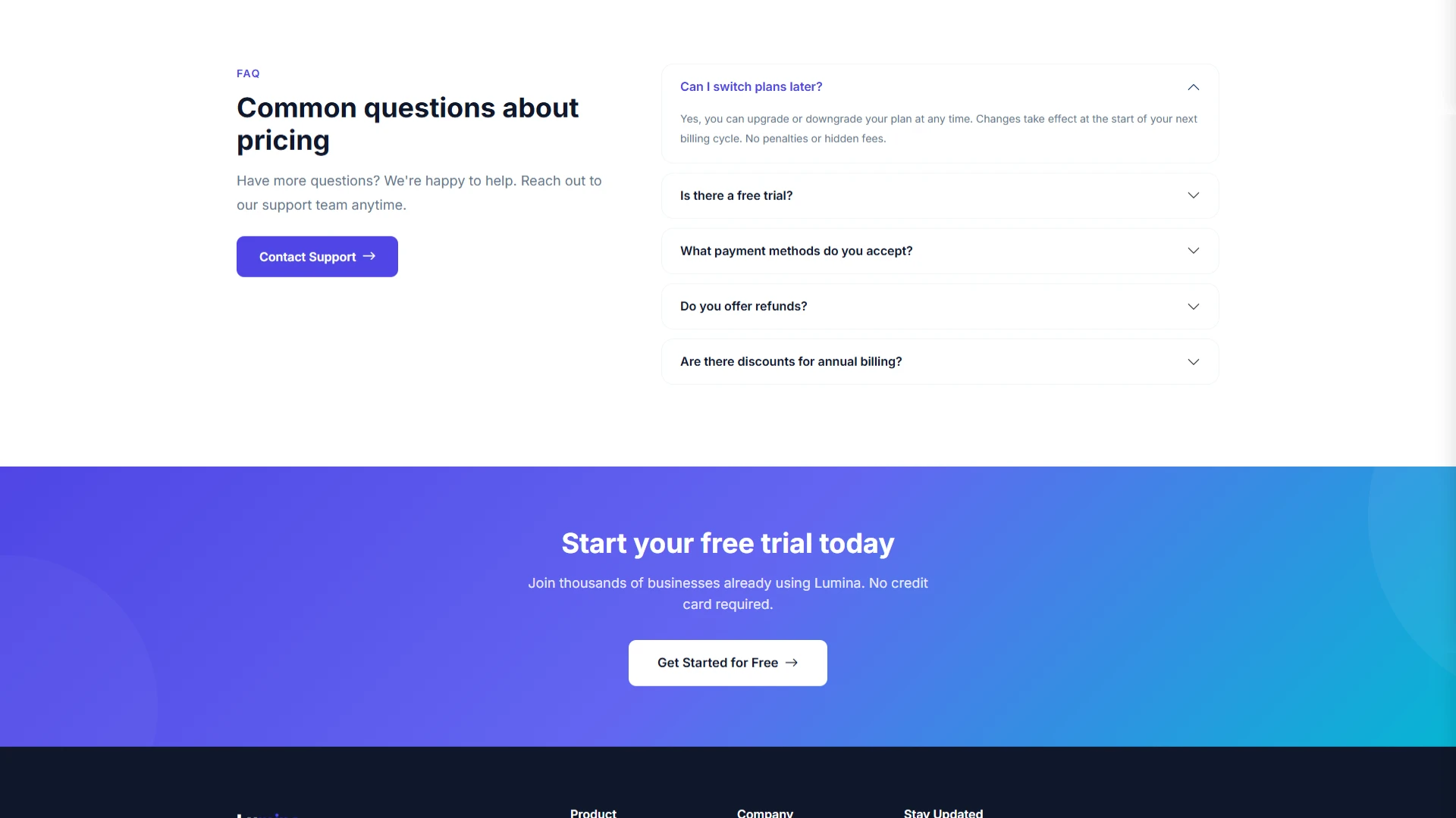 Lumina - Clean and Modular Multi-Page Bootstrap 5 HTML Template