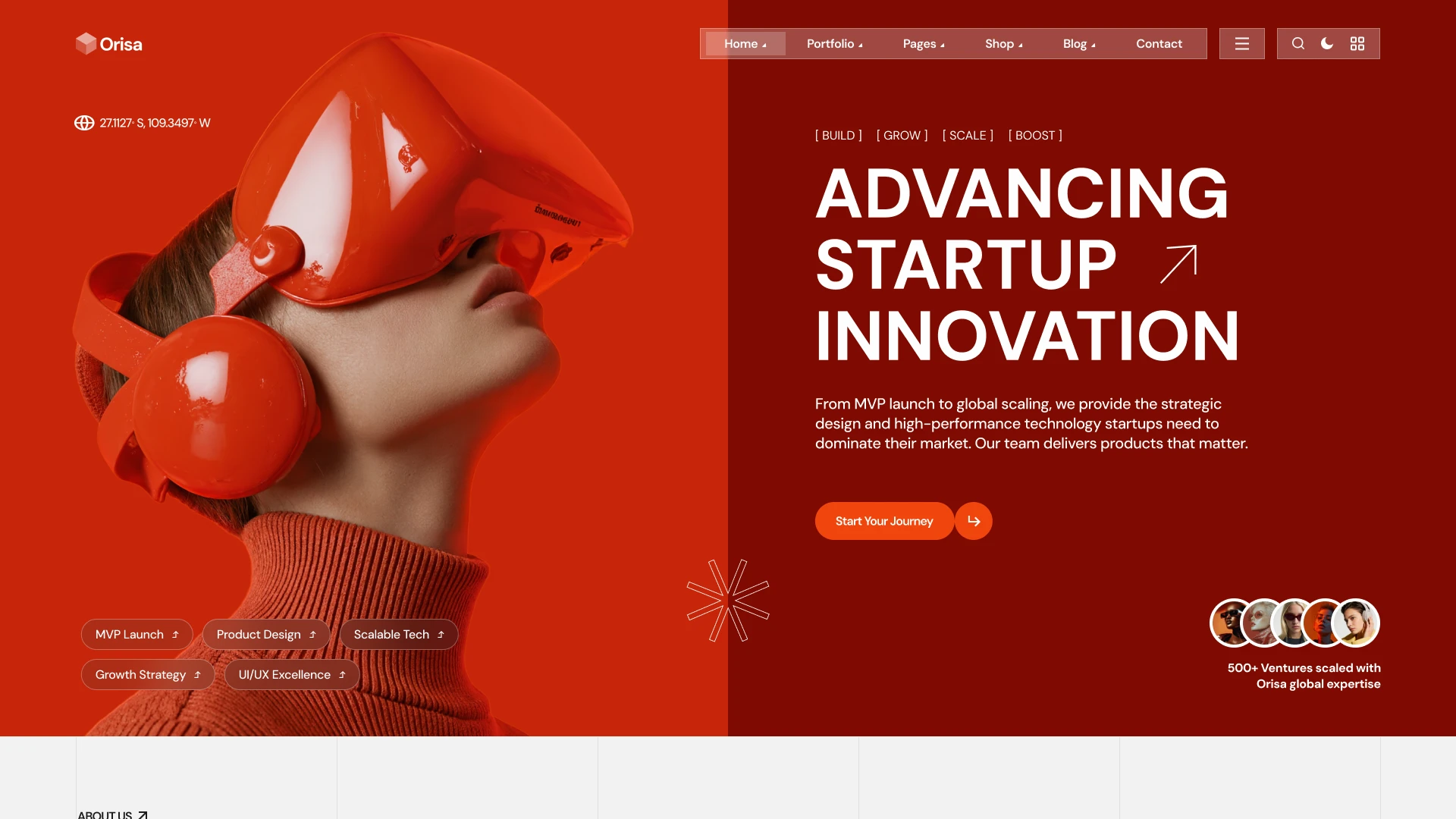 Orisa - Creative Agency & Portfolio Next.js Template
