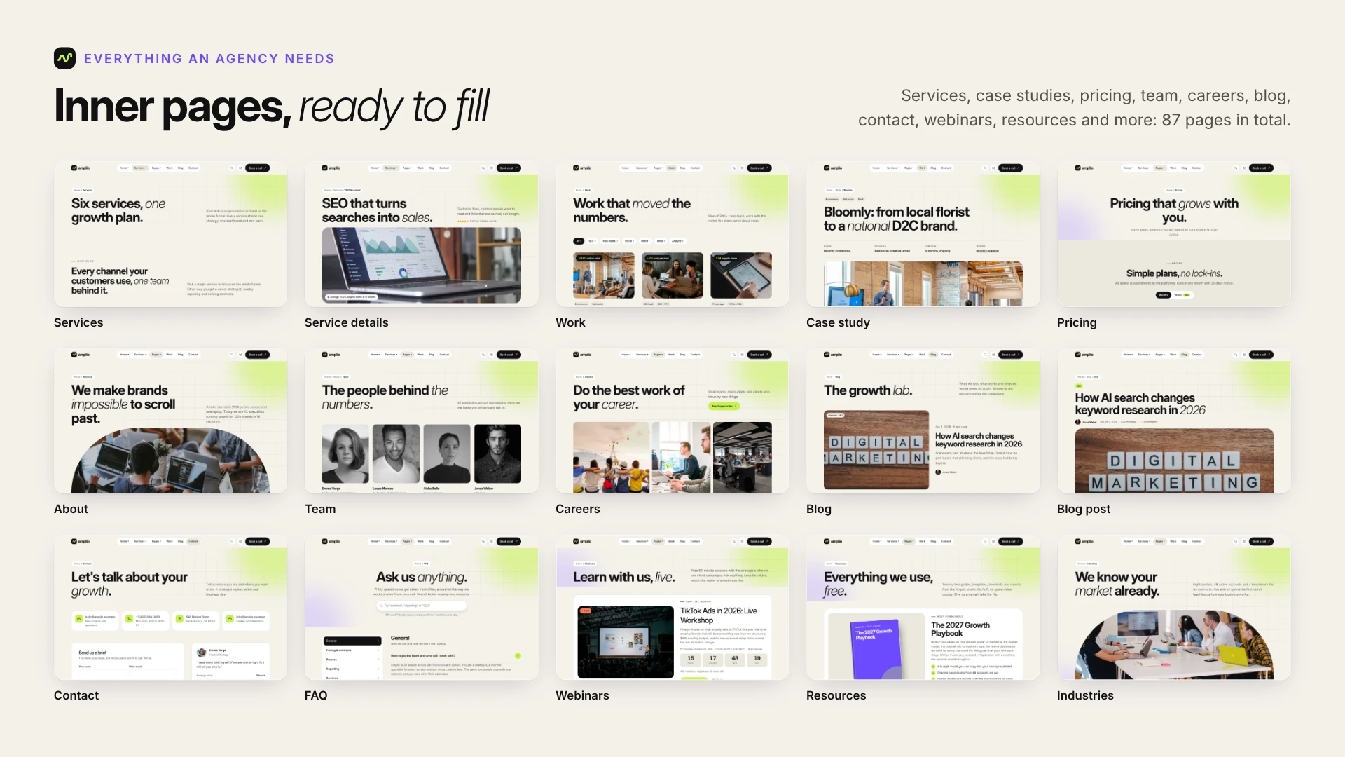 Amplio - Digital Marketing Agency HTML Template