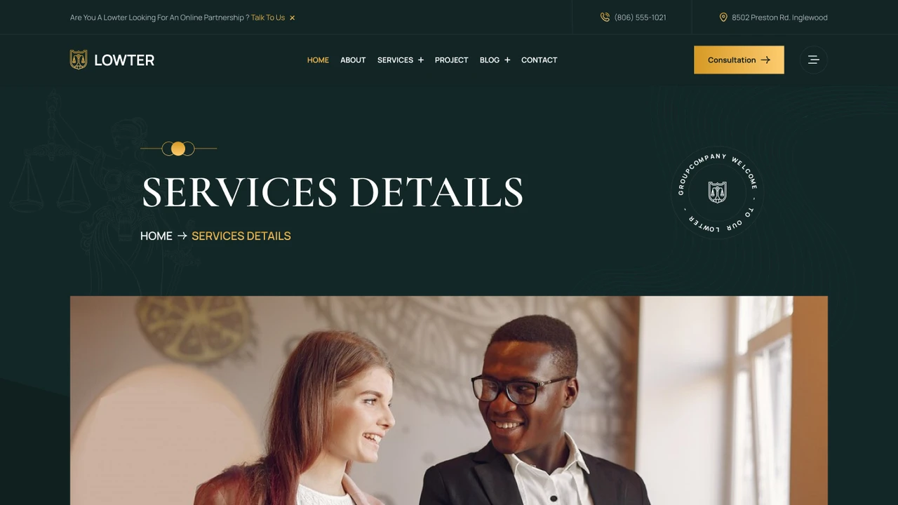 Lowter - Lawyer, Attorney & Law Firm Figma Template