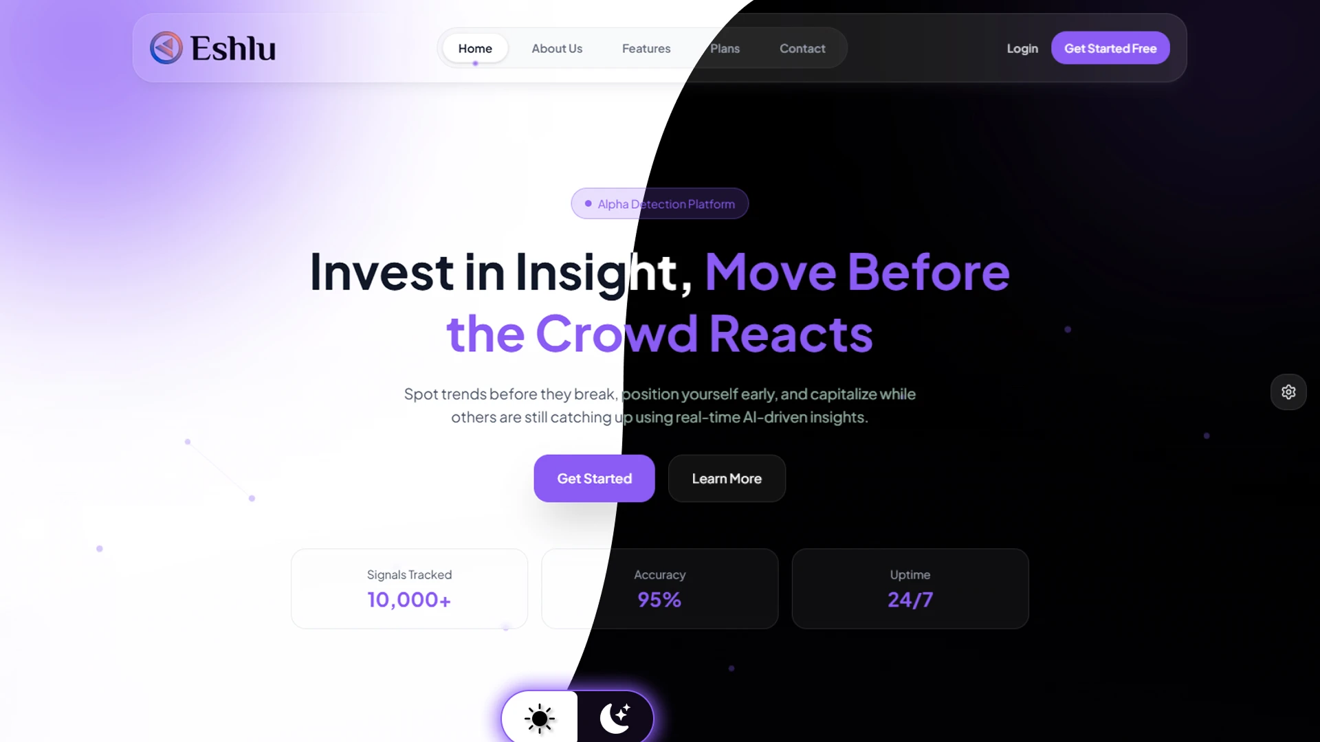 Eshlu - AI Powered Stock Trading and Financial SaaS React Template