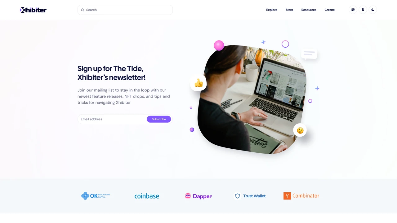 Xhibiter - Web3 Crypto NFT Marketplace Figma Template