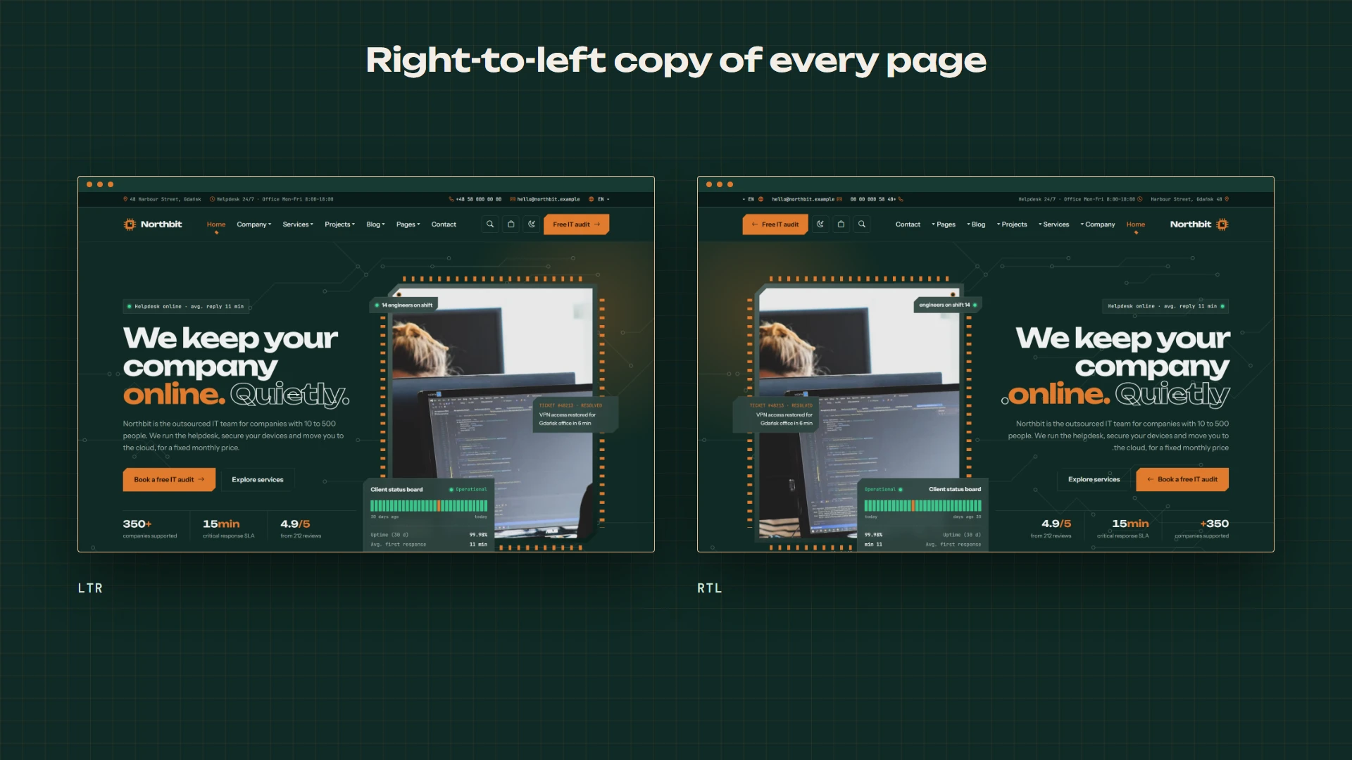 Northbit - IT Services & Solutions HTML Template