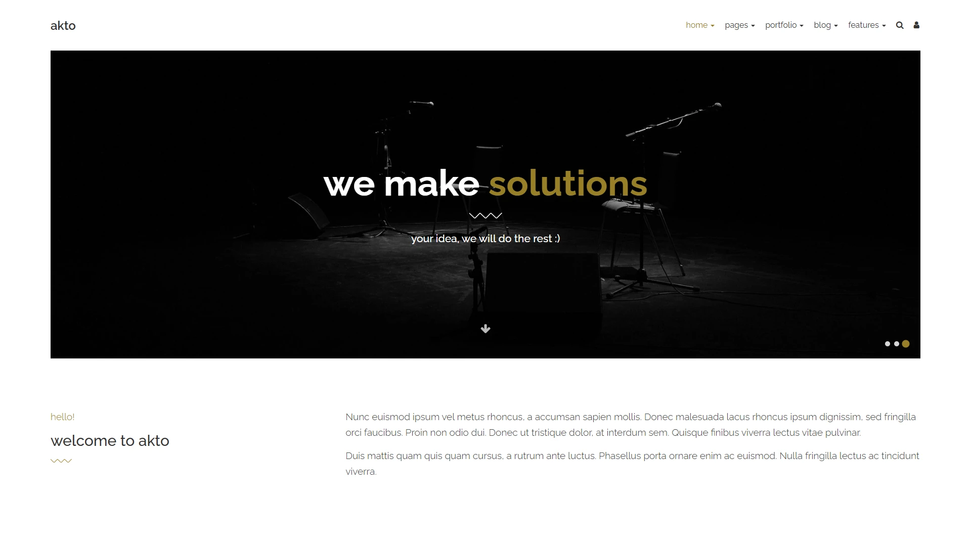 Akto - Multipurpose HTML Website Template