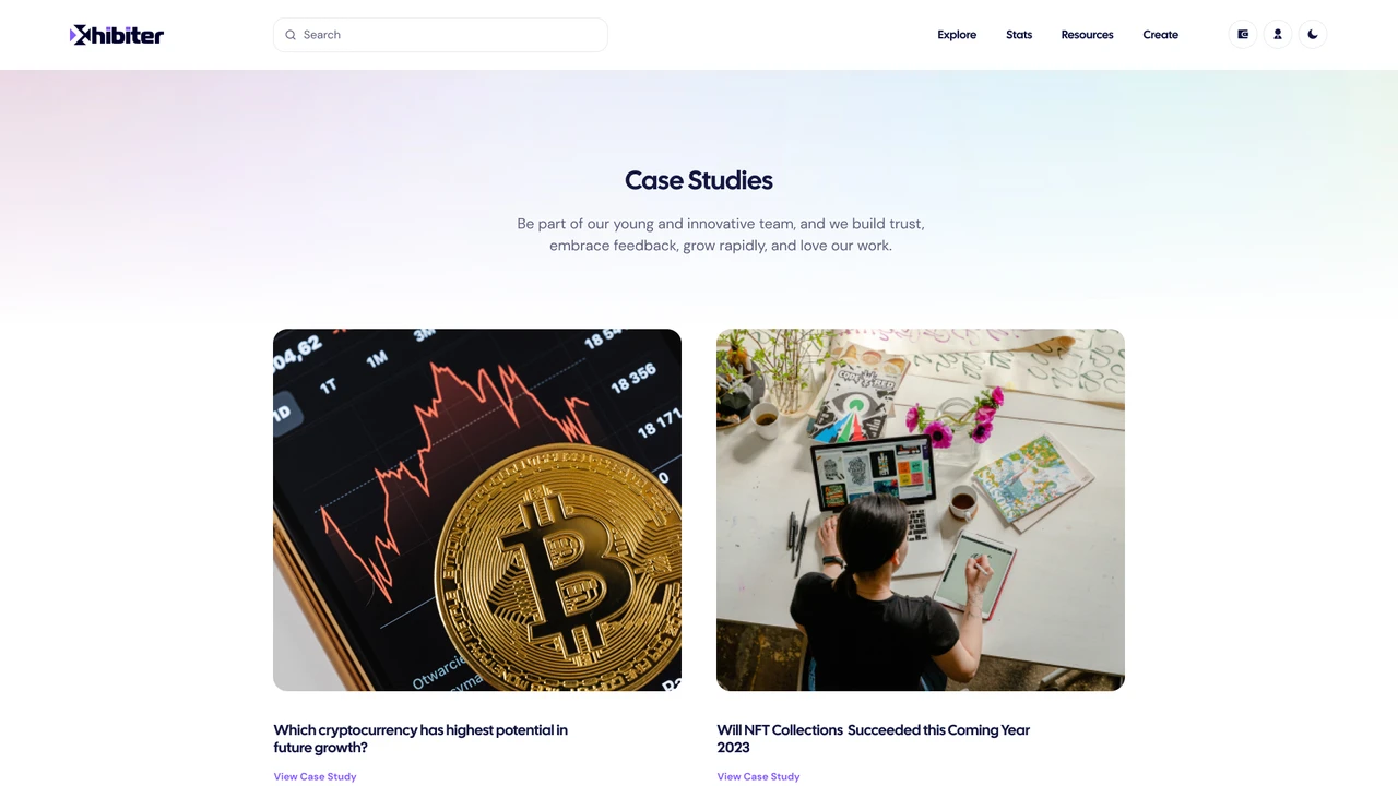 Xhibiter - Web3 Crypto NFT Marketplace Figma Template