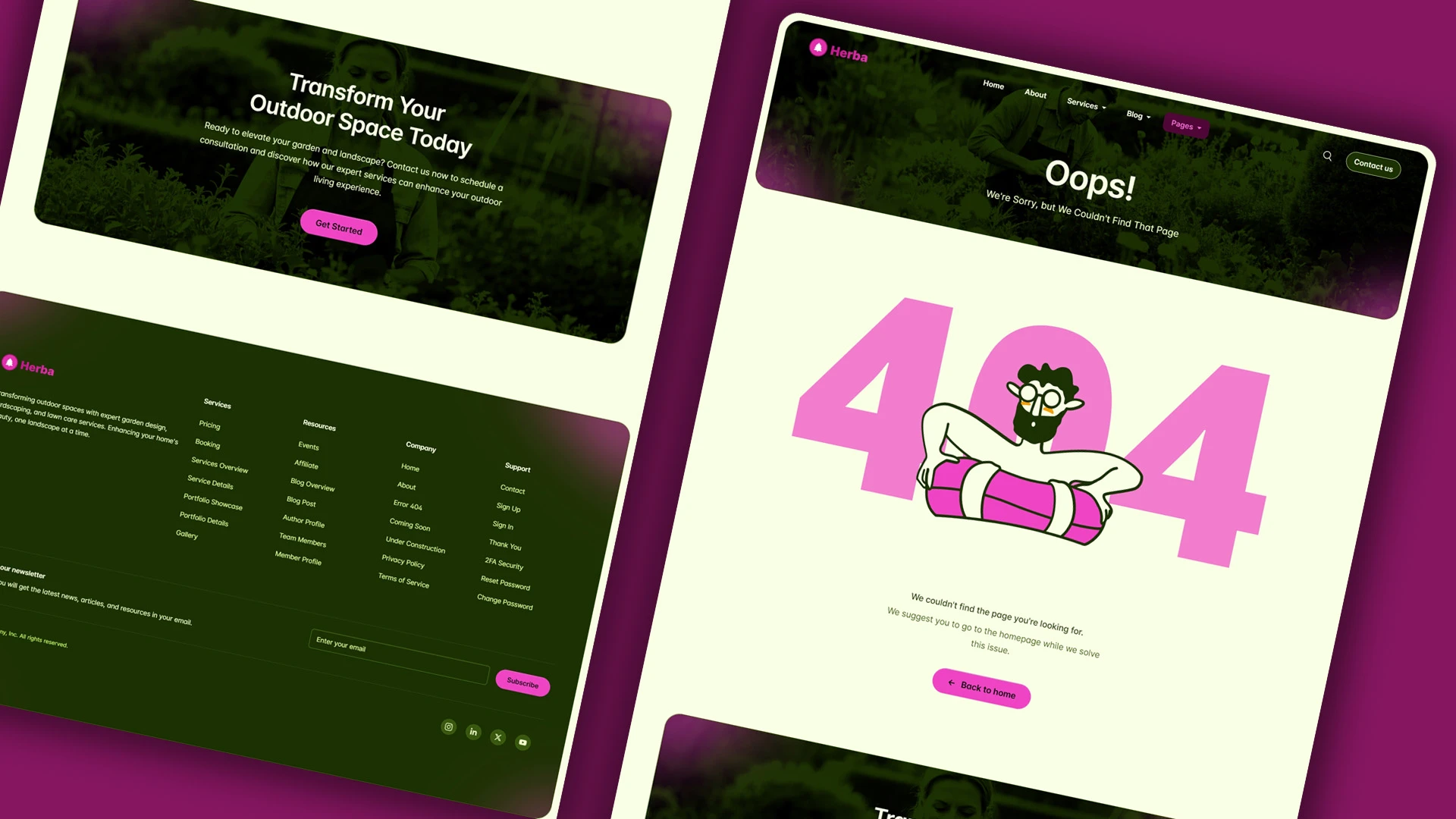 Herba - Innovative Landscaping and Green Spaces HTML Website Template